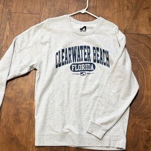 Gray Clearwater Beach Florida Sweatershirt